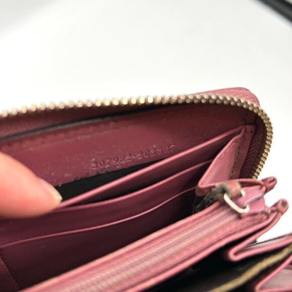 GUCCI Barbie Pink GG Signature Leather Full Zip Guccissima Continental Wallet - Picture 14 of 14